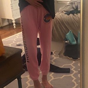 Pink Aviator Nation Sweatpants